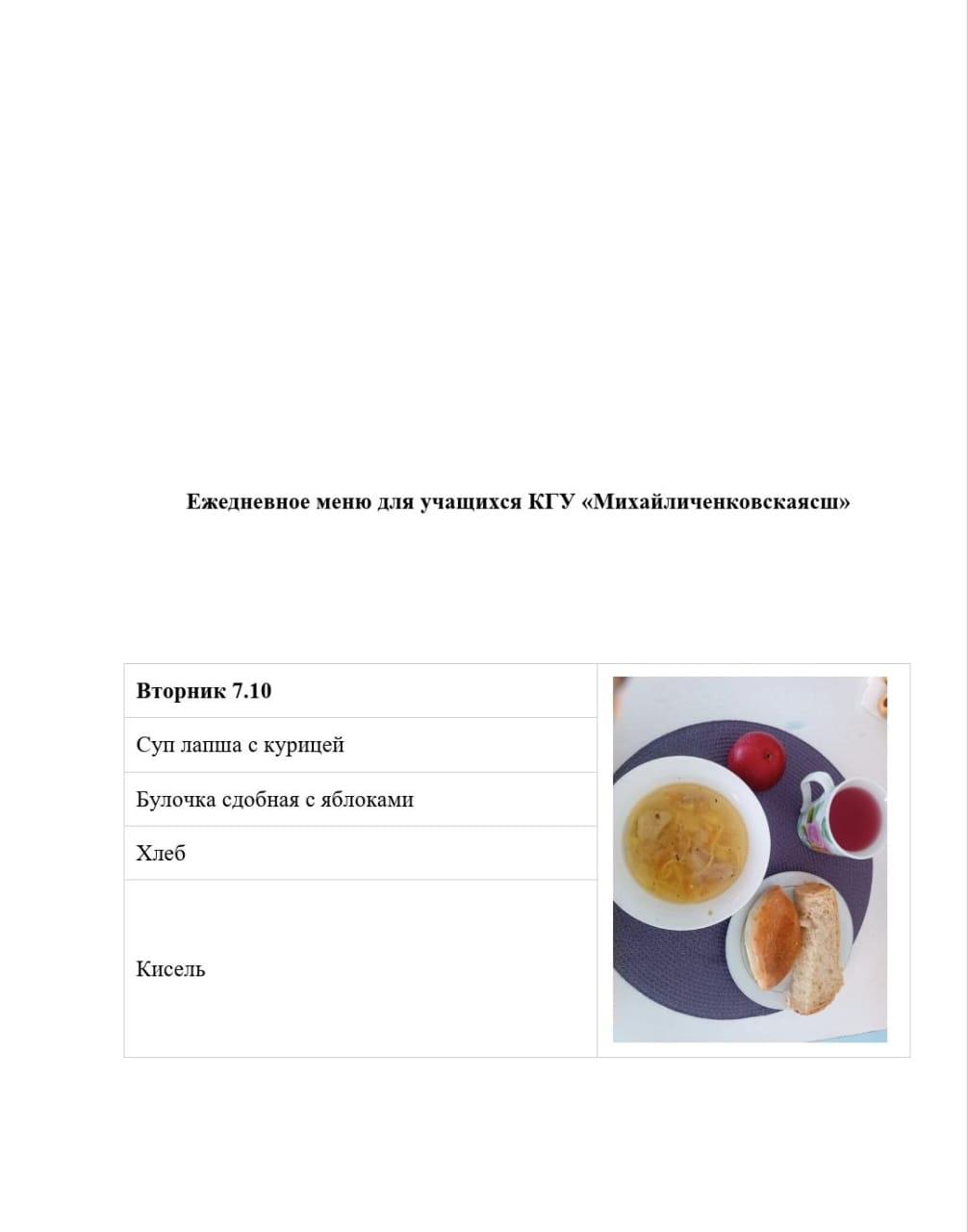 меню