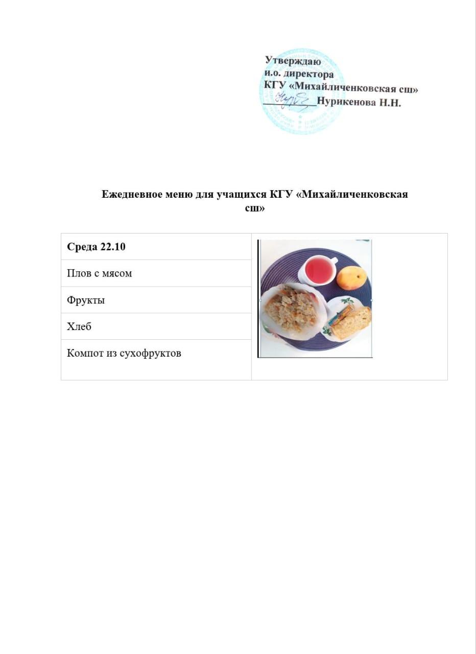 меню