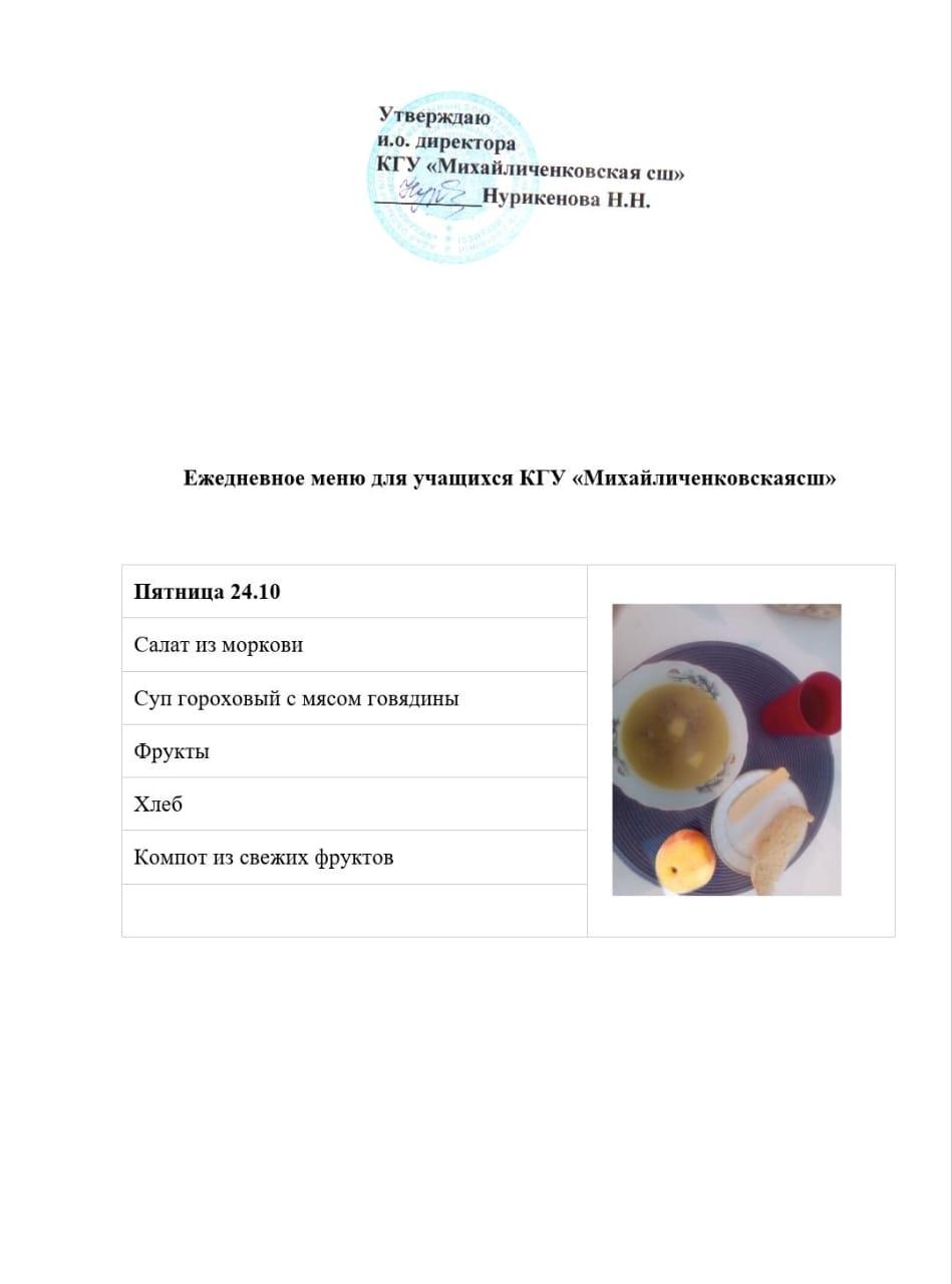 меню
